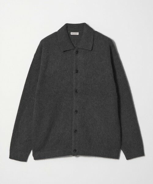 BEAUTY & YOUTH UNITED ARROWS/ビューティー&ユース ユナイテッドアローズ ブラッシュド ヤク ポロ ニットジャケット DK. GRAY M BEAUTY & YOUTH UNITED ARROWS/ビューティー&ユース ユナイテッドアローズ ブラッシュド ヤク ポロ ニットジャケット DK. GRAY M