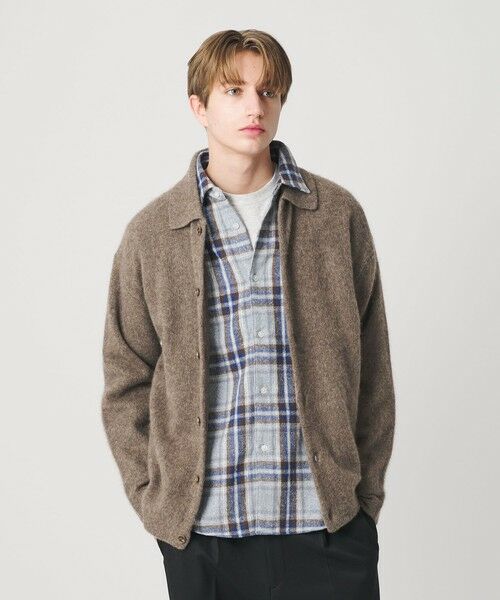 BEAUTY&YOUTH UNITED ARROWS / ビューティー&ユース ユナイテッドアローズ カーディガン・ボレロ | ブラッシュド ヤク ニット ジャケット | 詳細14