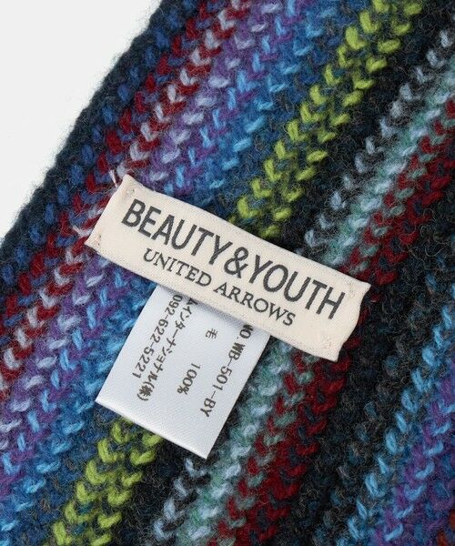 BEAUTY&YOUTH UNITED ARROWS / ビューティー&ユース ユナイテッドアローズ マフラー・ショール・スヌード・ストール | マルチカラー マフラー | 詳細9