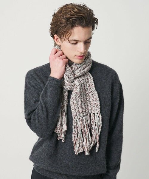 BEAUTY&YOUTH UNITED ARROWS / ビューティー&ユース ユナイテッドアローズ マフラー・ショール・スヌード・ストール | ローゲージ リブ マフラー | 詳細7