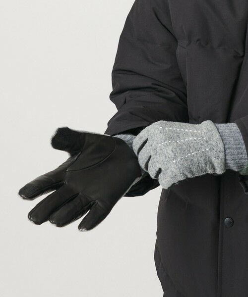 BEAUTY&YOUTH UNITED ARROWS / ビューティー&ユース ユナイテッドアローズ 手袋 | コンビ ステッチ グローブ タッチパネル対応 | 詳細4