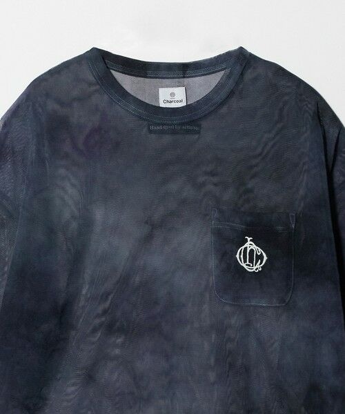 BEAUTY&YOUTH UNITED ARROWS / ビューティー&ユース ユナイテッドアローズ Tシャツ | ＜Charcoal＞メッシュ ロングスリーブTシャツ | 詳細2