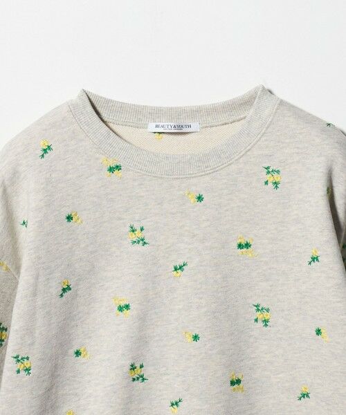 BEAUTY&YOUTH UNITED ARROWS / ビューティー&ユース ユナイテッドアローズ スウェット | コットン裏毛 エンブロイダリー スウェットプルオーバー | 詳細9