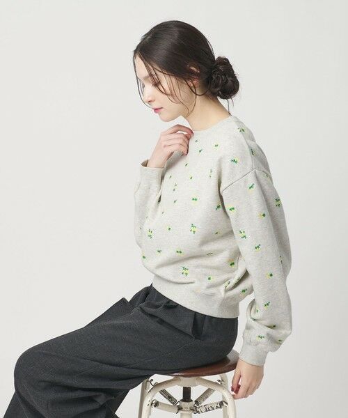 BEAUTY&YOUTH UNITED ARROWS / ビューティー&ユース ユナイテッドアローズ スウェット | コットン裏毛 エンブロイダリー スウェットプルオーバー | 詳細2