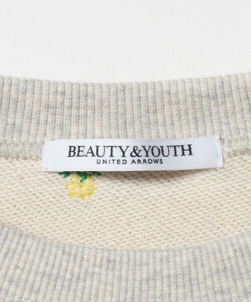 BEAUTY&YOUTH UNITED ARROWS / ビューティー&ユース ユナイテッドアローズ スウェット | コットン裏毛 エンブロイダリー スウェットプルオーバー | 詳細13