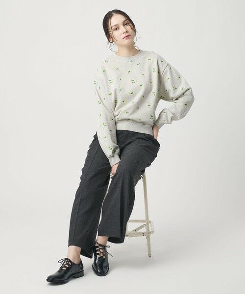 BEAUTY&YOUTH UNITED ARROWS / ビューティー&ユース ユナイテッドアローズ スウェット | コットン裏毛 エンブロイダリー スウェットプルオーバー | 詳細3