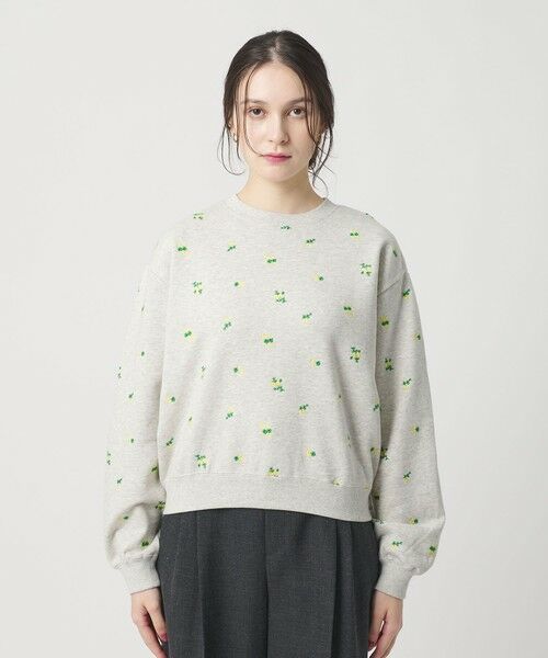 BEAUTY&YOUTH UNITED ARROWS / ビューティー&ユース ユナイテッドアローズ スウェット | コットン裏毛 エンブロイダリー スウェットプルオーバー | 詳細4