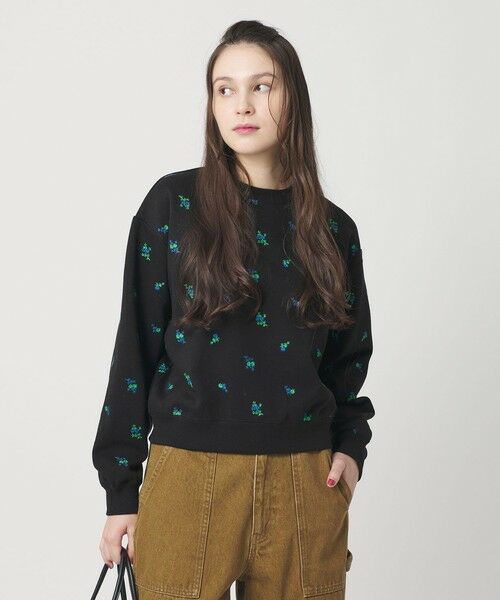 BEAUTY&YOUTH UNITED ARROWS / ビューティー&ユース ユナイテッドアローズ スウェット | コットン裏毛 エンブロイダリー スウェットプルオーバー | 詳細15