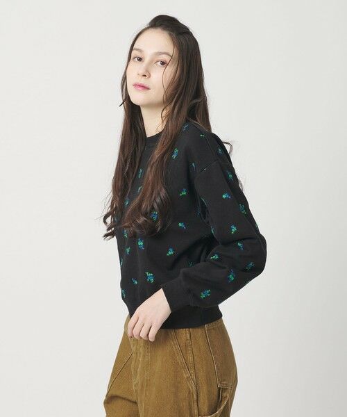 BEAUTY&YOUTH UNITED ARROWS / ビューティー&ユース ユナイテッドアローズ スウェット | コットン裏毛 エンブロイダリー スウェットプルオーバー | 詳細16