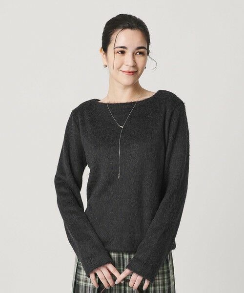 BEAUTY&YOUTH UNITED ARROWS / ビューティー&ユース ユナイテッドアローズ カットソー | シャギー ボートネックプルオーバー ウォッシャブル | 詳細8