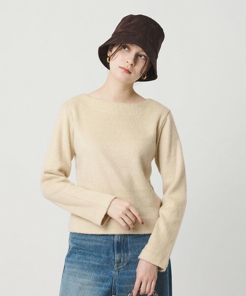 BEAUTY&YOUTH UNITED ARROWS / ビューティー&ユース ユナイテッドアローズ カットソー | シャギー ボートネックプルオーバー ウォッシャブル | 詳細16