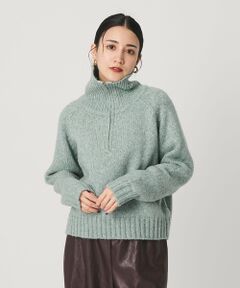 BEAUTY&YOUTH UNITED ARROWS / ビューティー&ユース ユナイテッドアローズ ニット・セーター | ウールナイロン ハーフジップ ニットプルオーバー