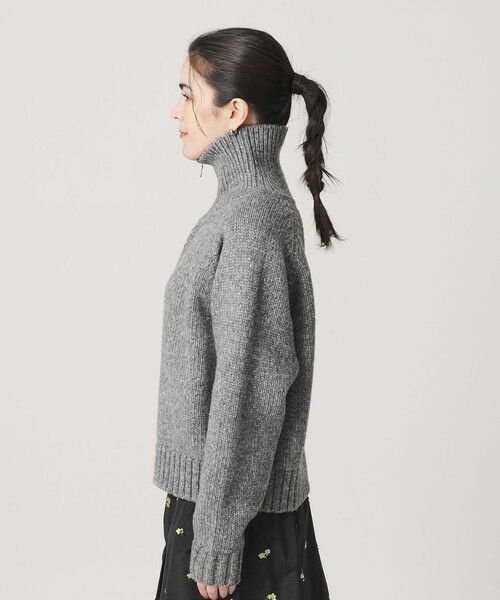 BEAUTY&YOUTH UNITED ARROWS / ビューティー&ユース ユナイテッドアローズ ニット・セーター | ウールナイロン ハーフジップ ニットプルオーバー | 詳細5