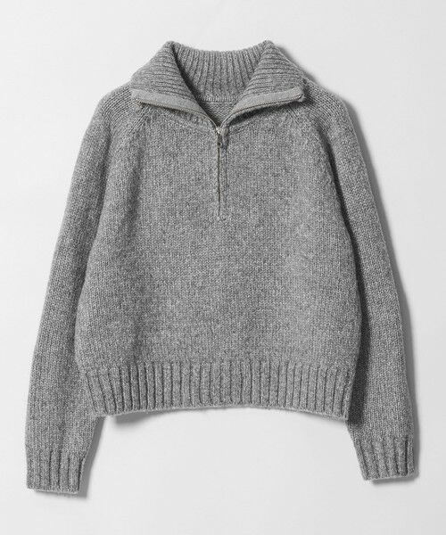 BEAUTY&YOUTH UNITED ARROWS / ビューティー&ユース ユナイテッドアローズ ニット・セーター | ウールナイロン ハーフジップ ニットプルオーバー | 詳細8