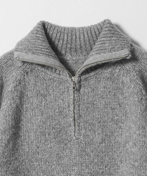 BEAUTY&YOUTH UNITED ARROWS / ビューティー&ユース ユナイテッドアローズ ニット・セーター | ウールナイロン ハーフジップ ニットプルオーバー | 詳細10