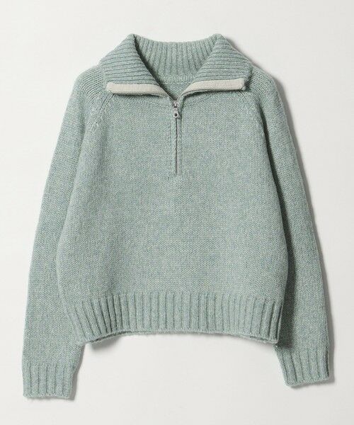 BEAUTY&YOUTH UNITED ARROWS / ビューティー&ユース ユナイテッドアローズ ニット・セーター | ウールナイロン ハーフジップ ニットプルオーバー | 詳細15