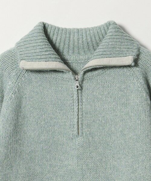 BEAUTY&YOUTH UNITED ARROWS / ビューティー&ユース ユナイテッドアローズ ニット・セーター | ウールナイロン ハーフジップ ニットプルオーバー | 詳細17