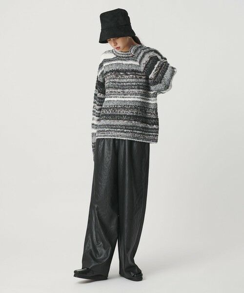 BEAUTY&YOUTH UNITED ARROWS / ビューティー&ユース ユナイテッドアローズ ニット・セーター | マルチボーダー ニットプルオーバー | 詳細3