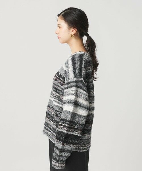 BEAUTY&YOUTH UNITED ARROWS / ビューティー&ユース ユナイテッドアローズ ニット・セーター | マルチボーダー ニットプルオーバー | 詳細5