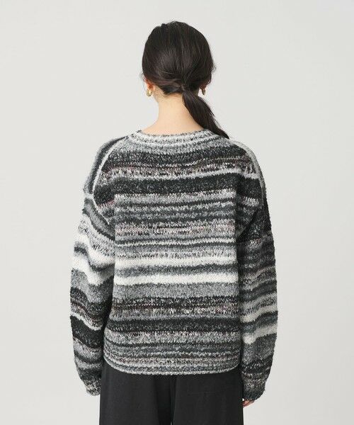 BEAUTY&YOUTH UNITED ARROWS / ビューティー&ユース ユナイテッドアローズ ニット・セーター | マルチボーダー ニットプルオーバー | 詳細6