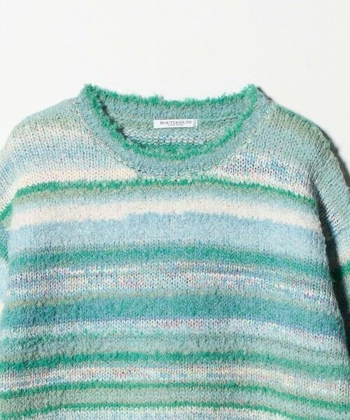 BEAUTY&YOUTH UNITED ARROWS / ビューティー&ユース ユナイテッドアローズ ニット・セーター | マルチボーダー ニットプルオーバー | 詳細16
