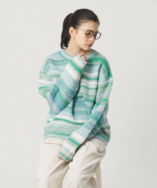 BEAUTY&YOUTH UNITED ARROWS / ビューティー&ユース ユナイテッドアローズ ニット・セーター | マルチボーダー ニットプルオーバー | 詳細11
