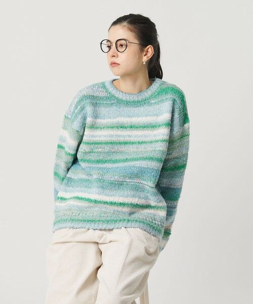 BEAUTY&YOUTH UNITED ARROWS / ビューティー&ユース ユナイテッドアローズ ニット・セーター | マルチボーダー ニットプルオーバー | 詳細12