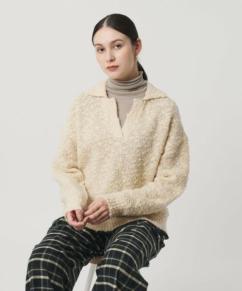 BEAUTY&YOUTH UNITED ARROWS / ビューティー&ユース ユナイテッドアローズ ニット・セーター | スラブヤーン スキッパー ニットプルオーバー | 詳細1