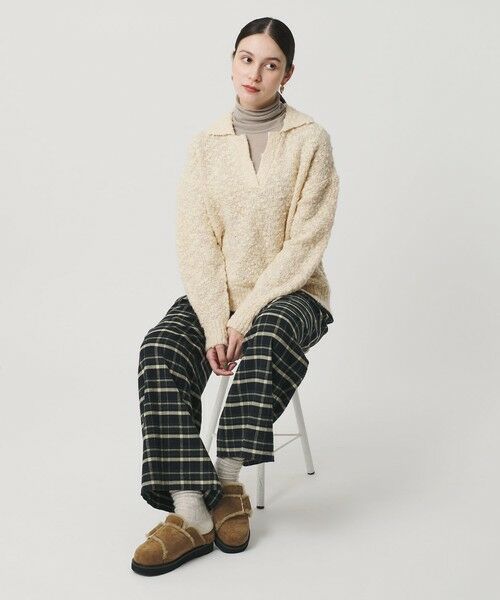 BEAUTY&YOUTH UNITED ARROWS / ビューティー&ユース ユナイテッドアローズ ニット・セーター | スラブヤーン スキッパー ニットプルオーバー | 詳細3