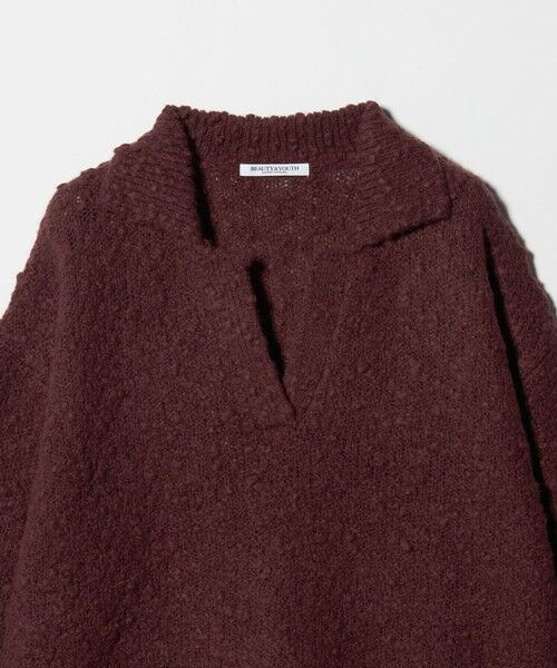 BEAUTY&YOUTH UNITED ARROWS / ビューティー&ユース ユナイテッドアローズ ニット・セーター | スラブヤーン スキッパー ニットプルオーバー | 詳細16