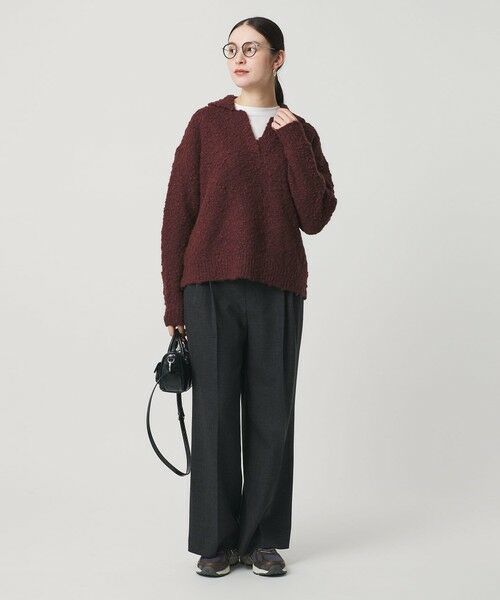 BEAUTY&YOUTH UNITED ARROWS / ビューティー&ユース ユナイテッドアローズ ニット・セーター | スラブヤーン スキッパー ニットプルオーバー | 詳細10