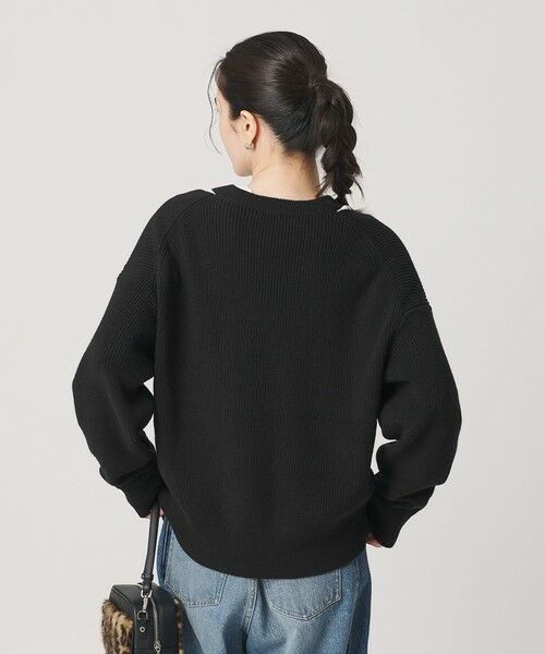 BEAUTY&YOUTH UNITED ARROWS / ビューティー&ユース ユナイテッドアローズ ニット・セーター | アゼ スリットVネック ニットプルオーバー ウォッシャブル | 詳細9