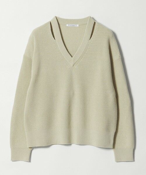 BEAUTY&YOUTH UNITED ARROWS / ビューティー&ユース ユナイテッドアローズ ニット・セーター | アゼ スリットVネック ニットプルオーバー ウォッシャブル | 詳細18
