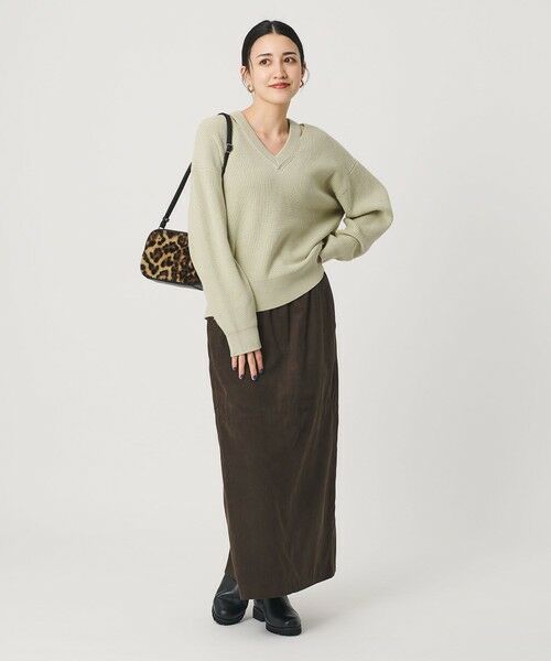 BEAUTY&YOUTH UNITED ARROWS / ビューティー&ユース ユナイテッドアローズ ニット・セーター | アゼ スリットVネック ニットプルオーバー ウォッシャブル | 詳細17