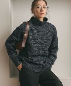 BEAUTY&YOUTH UNITED ARROWS / ビューティー&ユース ユナイテッドアローズ ニット・セーター | ミックスカラー ラメ タートルネック ニットプルオーバー