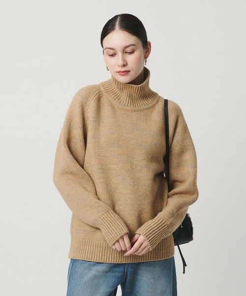 BEAUTY&YOUTH UNITED ARROWS / ビューティー&ユース ユナイテッドアローズ ニット・セーター | ミックスカラー ラメ タートルネック ニットプルオーバー | 詳細1