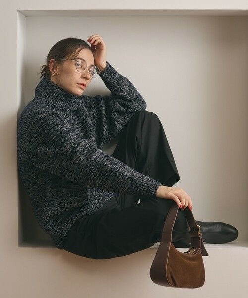 BEAUTY&YOUTH UNITED ARROWS / ビューティー&ユース ユナイテッドアローズ ニット・セーター | ミックスカラー ラメ タートルネック ニットプルオーバー | 詳細12