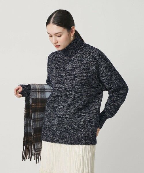 BEAUTY&YOUTH UNITED ARROWS / ビューティー&ユース ユナイテッドアローズ ニット・セーター | ミックスカラー ラメ タートルネック ニットプルオーバー | 詳細15