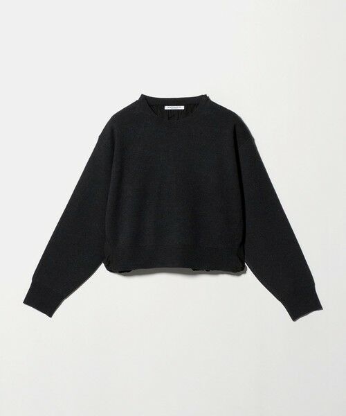 BEAUTY&YOUTH UNITED ARROWS / ビューティー&ユース ユナイテッドアローズ ニット・セーター | 【WEB限定 Wardrobe DAILY MINIMAL】ドロスト ドッキングニットプルオーバー ウォッシャブル | 詳細8