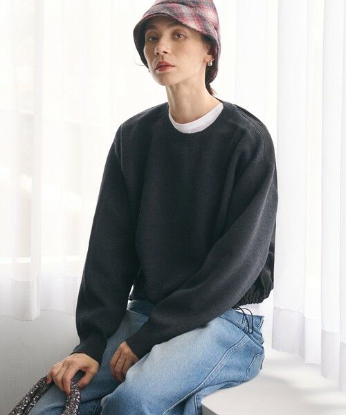 BEAUTY&YOUTH UNITED ARROWS / ビューティー&ユース ユナイテッドアローズ ニット・セーター | 【WEB限定 Wardrobe DAILY MINIMAL】ドロスト ドッキングニットプルオーバー ウォッシャブル | 詳細2