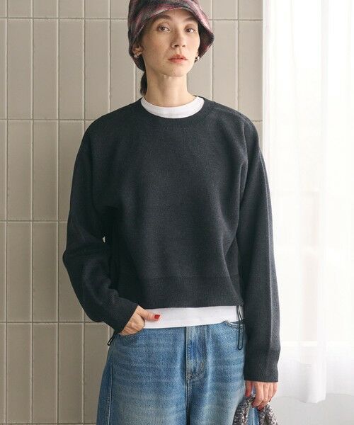 BEAUTY&YOUTH UNITED ARROWS / ビューティー&ユース ユナイテッドアローズ ニット・セーター | 【WEB限定 Wardrobe DAILY MINIMAL】ドロスト ドッキングニットプルオーバー ウォッシャブル | 詳細3