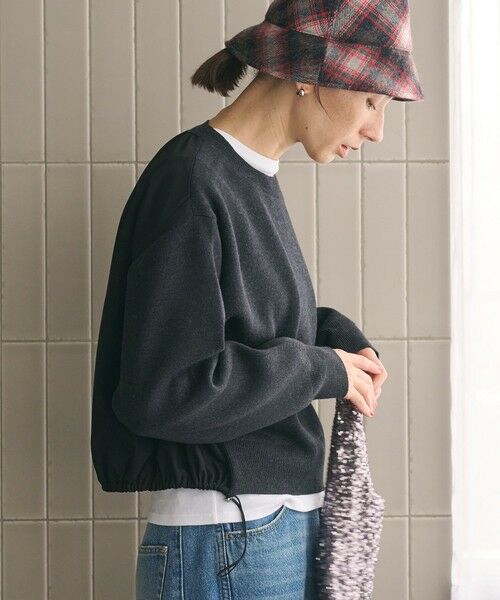 BEAUTY&YOUTH UNITED ARROWS / ビューティー&ユース ユナイテッドアローズ ニット・セーター | 【WEB限定 Wardrobe DAILY MINIMAL】ドロスト ドッキングニットプルオーバー ウォッシャブル | 詳細5