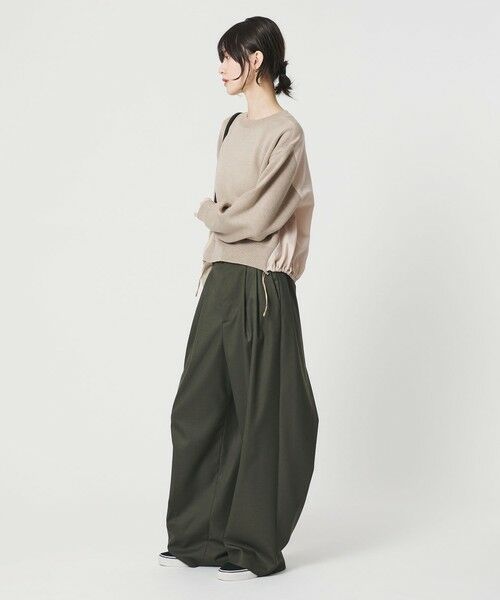 BEAUTY&YOUTH UNITED ARROWS / ビューティー&ユース ユナイテッドアローズ ニット・セーター | 【WEB限定 Wardrobe DAILY MINIMAL】ドロスト ドッキングニットプルオーバー ウォッシャブル | 詳細17