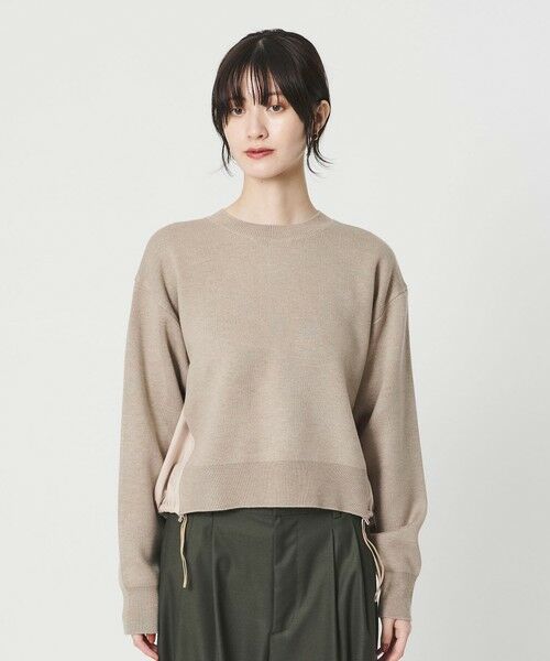 BEAUTY&YOUTH UNITED ARROWS / ビューティー&ユース ユナイテッドアローズ ニット・セーター | 【WEB限定 Wardrobe DAILY MINIMAL】ドロスト ドッキングニットプルオーバー ウォッシャブル | 詳細18