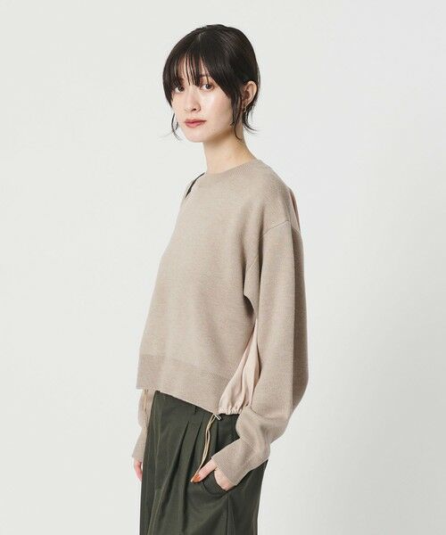 BEAUTY&YOUTH UNITED ARROWS / ビューティー&ユース ユナイテッドアローズ ニット・セーター | 【WEB限定 Wardrobe DAILY MINIMAL】ドロスト ドッキングニットプルオーバー ウォッシャブル | 詳細16