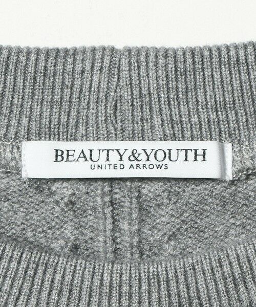 BEAUTY&YOUTH UNITED ARROWS / ビューティー&ユース ユナイテッドアローズ ニット・セーター | 【WEB限定】スウェット×ニット コンビプルオーバー ウォッシャブル | 詳細12