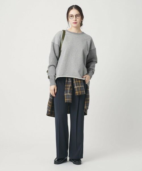 BEAUTY&YOUTH UNITED ARROWS / ビューティー&ユース ユナイテッドアローズ ニット・セーター | 【WEB限定】スウェット×ニット コンビプルオーバー ウォッシャブル | 詳細3