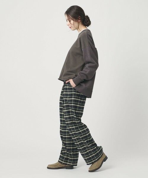 BEAUTY&YOUTH UNITED ARROWS / ビューティー&ユース ユナイテッドアローズ ニット・セーター | 【WEB限定】スウェット×ニット コンビプルオーバー ウォッシャブル | 詳細15