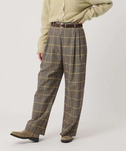 BEAUTY&YOUTH UNITED ARROWS / ビューティー&ユース ユナイテッドアローズ その他パンツ | チェック ワイドタックパンツ | 詳細10