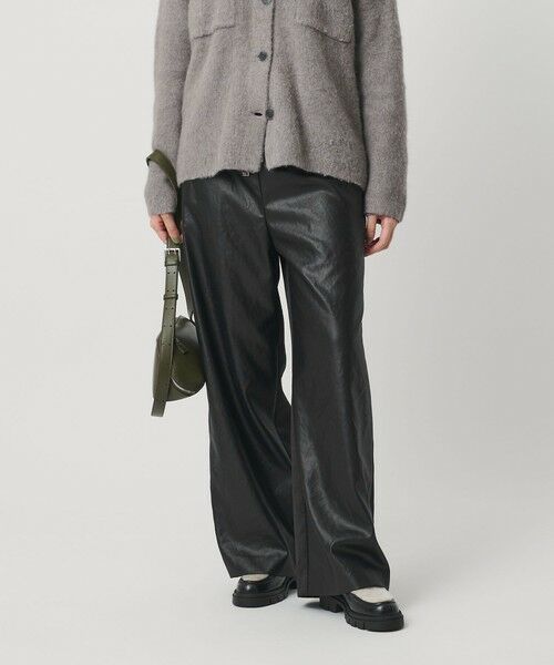 BEAUTY&YOUTH UNITED ARROWS / ビューティー&ユース ユナイテッドアローズ その他パンツ | ポリエステル 2トーンサテン ドロストパンツ ウォッシャブル(BLACK)